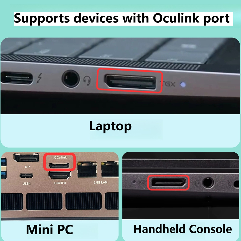 Oculink eGPU Grafik Kartı Yuva - External Gpu Dock Pcie 4.0 Oculink incelemesi ve fiyatı