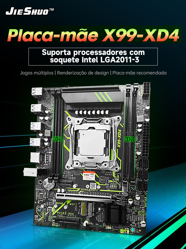 Kit Yükseltme Gamer JIESHUO X9 - X99 Dual Cpu Motherboard Combo incelemesi ve fiyatı