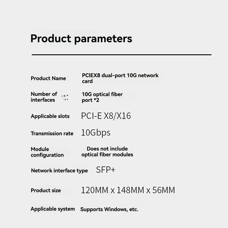 X520-DA1 10Gb SFP+ Çift Bağlan - 10Gb Sfp+ Pcie Network Card Dual Port incelemesi ve fiyatı