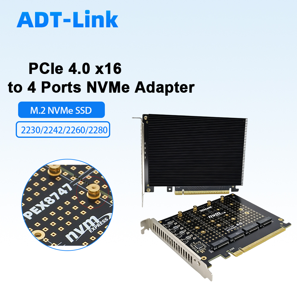 PCIe 4.0 X16 - 4 Portlu NVMe A - Quad M.2 Nvme Pcie Bifurcation Card incelemesi ve fiyatı