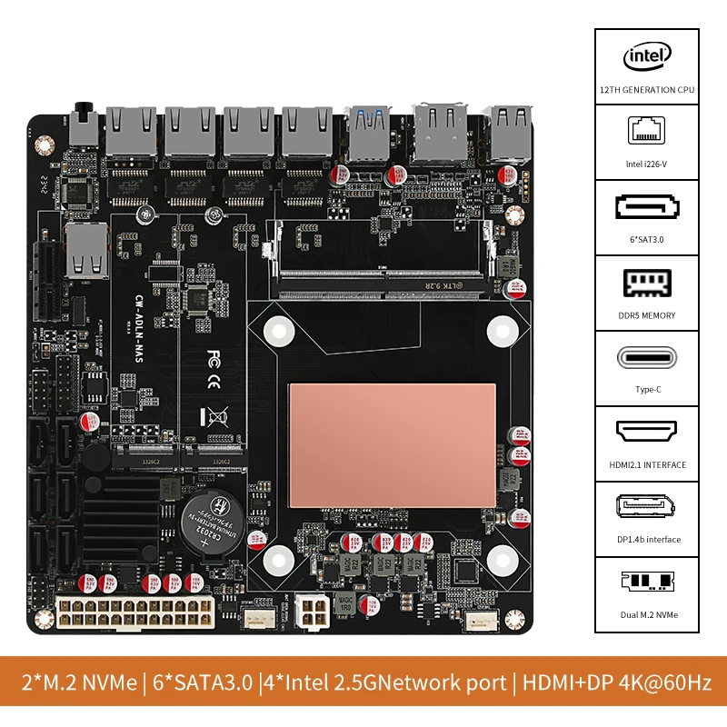 N100/N150 6 Yuvalı NAS Anakart - Nas Motherboard N100 6 Sata incelemesi ve fiyatı