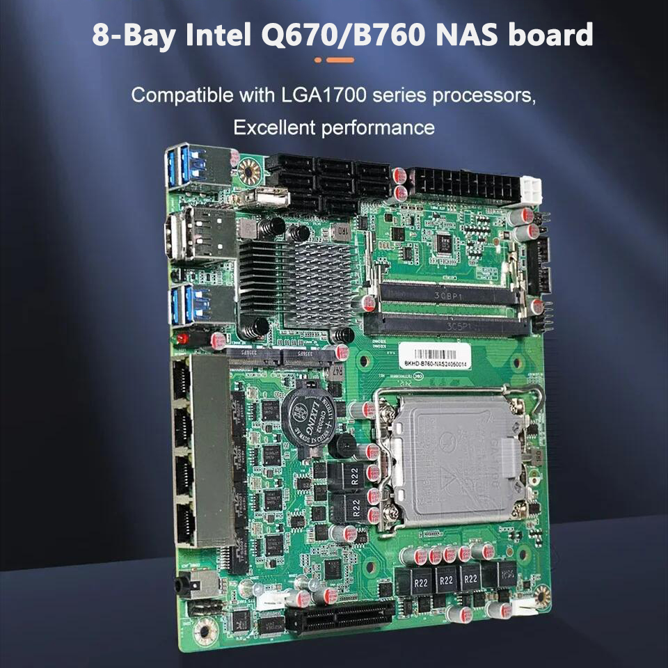 Topton Q670 B760 8 Bölmeli NAS - Lga 1700 Ddr5 Itx Motherboard incelemesi ve fiyatı