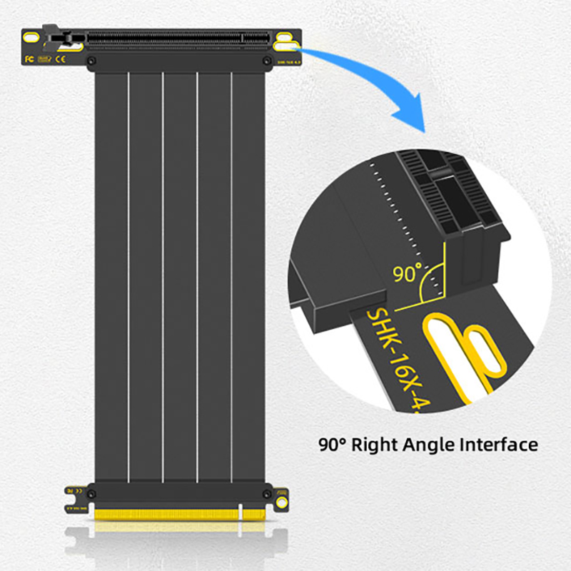 TEUCER PCI-E 4.0 X16 Yükseltic - Pcie 4.0 X16 Riser Cable 90 Degree incelemesi ve fiyatı