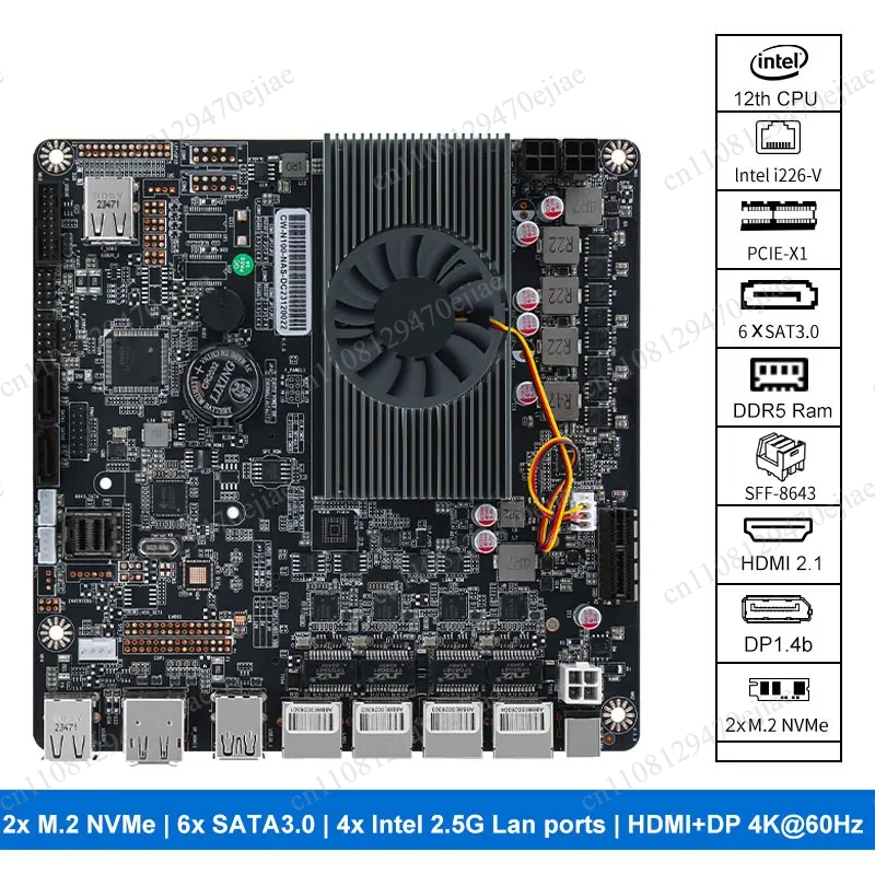 N100 Mini ITX NAS Anakart DDR5 - Nas Motherboard N100 6 Sata incelemesi ve fiyatı