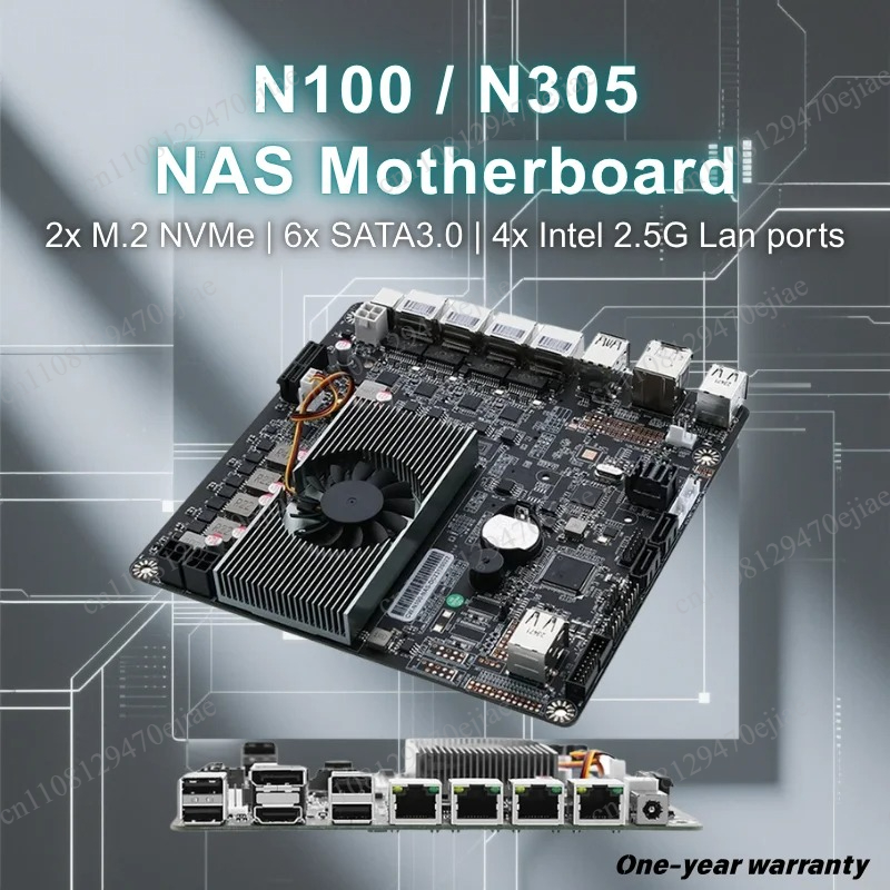 N100 Mini ITX NAS Anakart DDR5 - Nas Motherboard N100 6 Sata incelemesi ve fiyatı