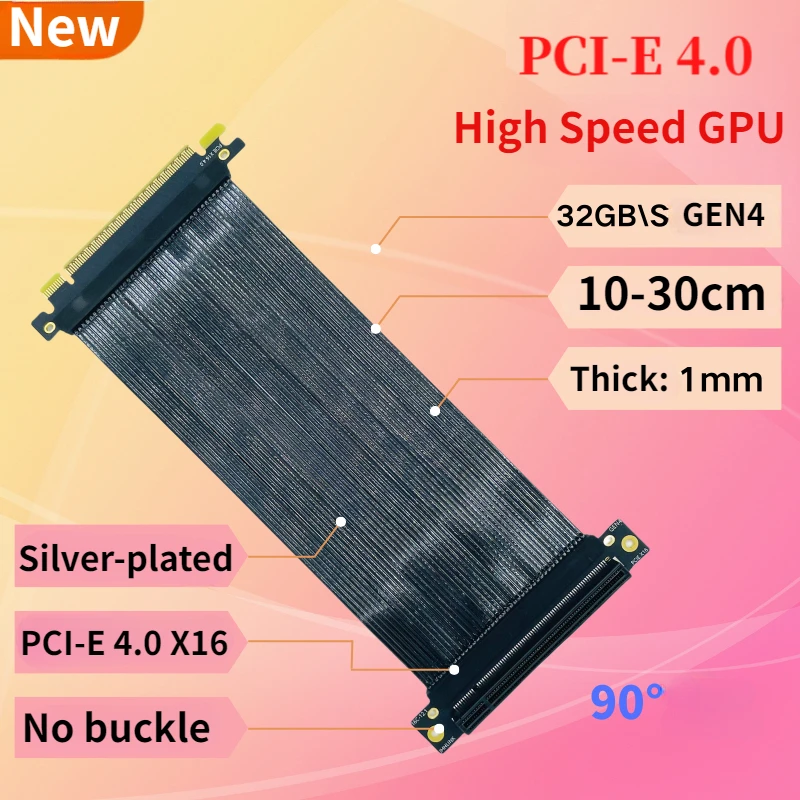 PCI-E 4.0X16 Grafik Kartı Koru - Pcie 4.0 X16 Riser Cable 90 Degree incelemesi ve fiyatı