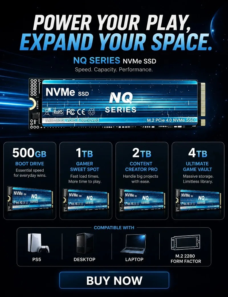 NQ 2TB 4TB SSD M.2 NVMe Dahili - M.2 Nvme 4Tb Pcie 4.0 Ssd incelemesi ve fiyatı