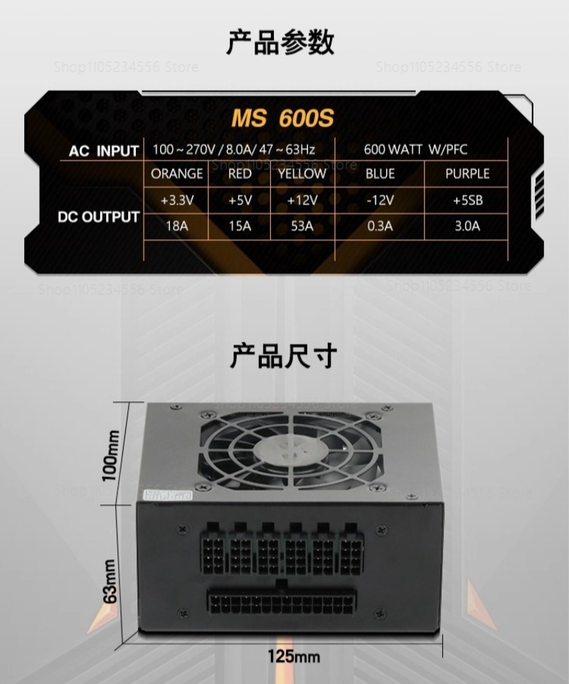 Modüler SFX PSU 80 Plus Gold 5 - Sfx Power Supply 850W Gold incelemesi ve fiyatı