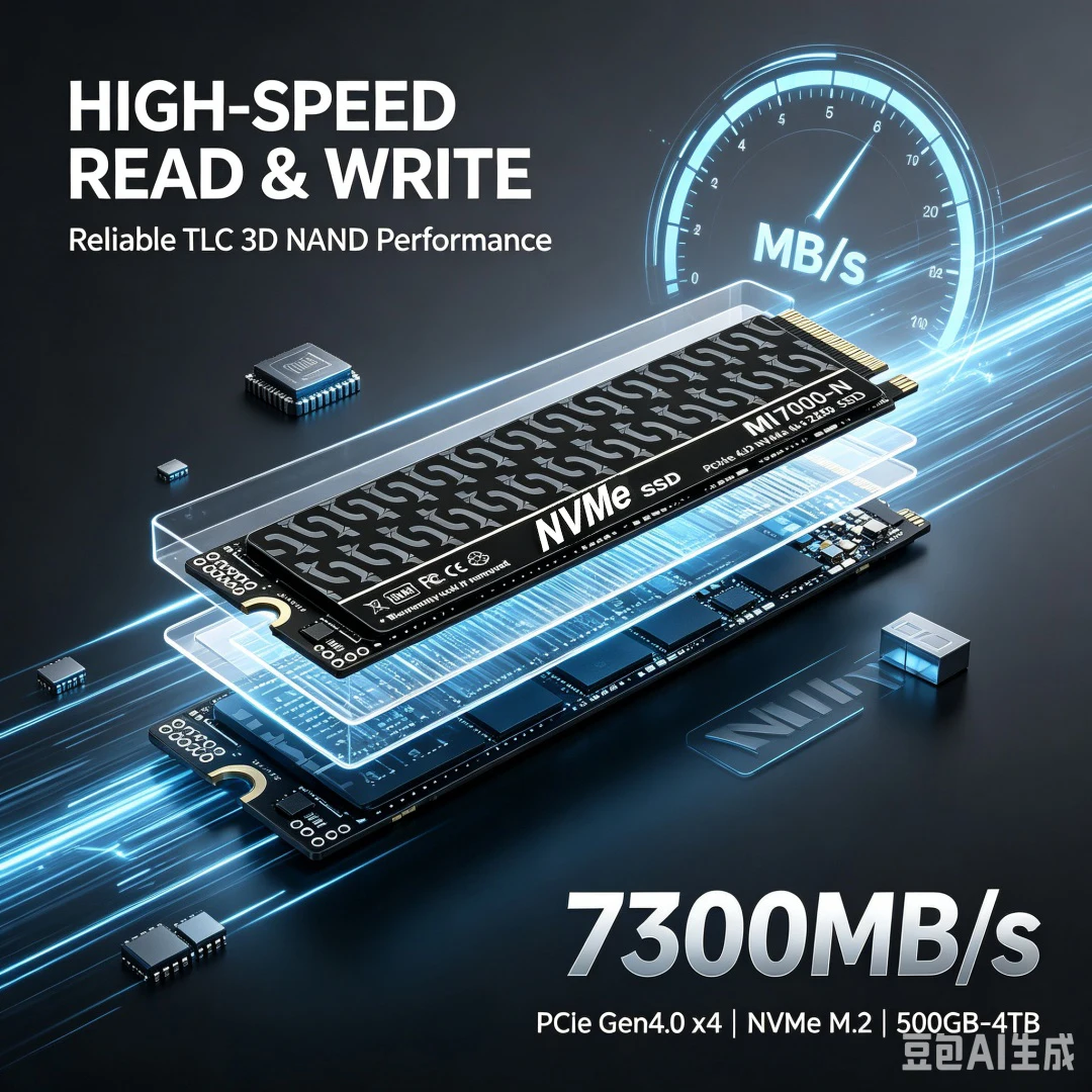 MI7000-N 7300MB/s SSD 1TB 2TB  - M.2 Nvme 4Tb Pcie 4.0 Ssd incelemesi ve fiyatı