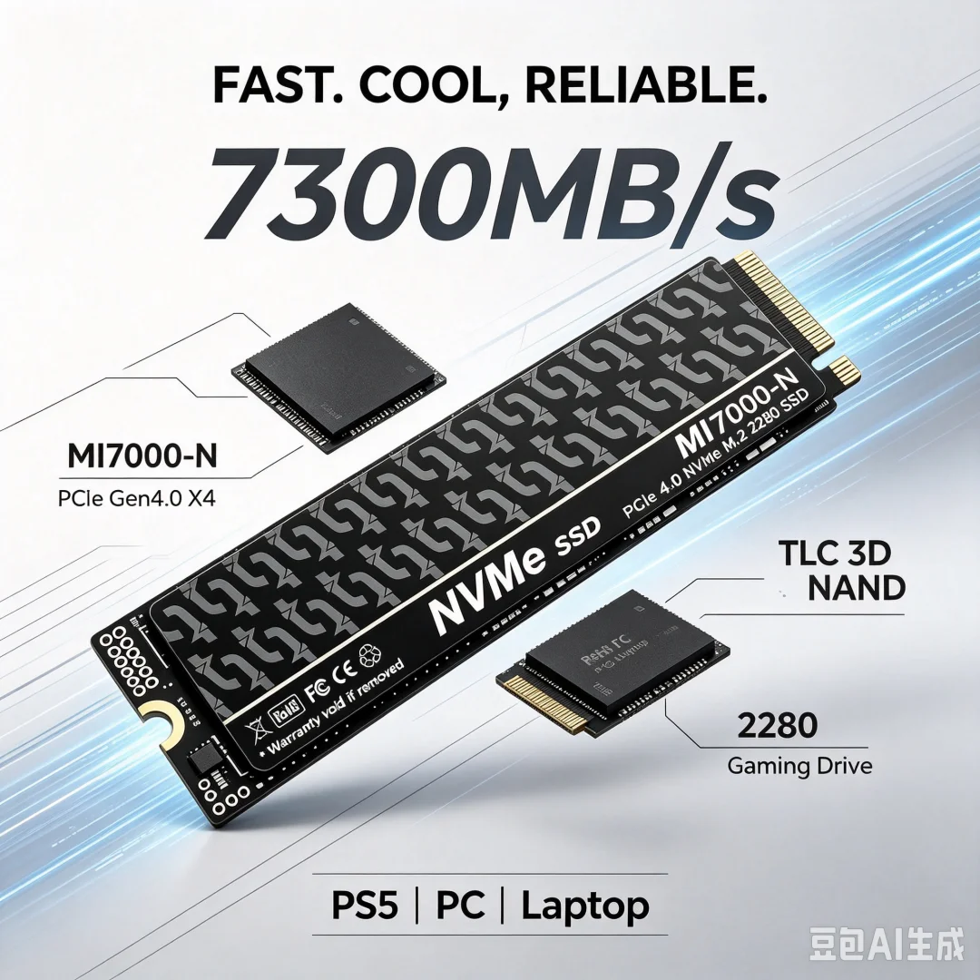 MI7000-N 7300MB/s SSD 1TB 2TB  - M.2 Nvme 4Tb Pcie 4.0 Ssd incelemesi ve fiyatı