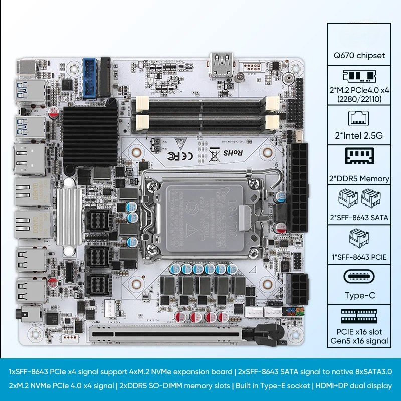 12/13/14. Nesil Nas Anakart Q6 - Lga 1700 Ddr5 Itx Motherboard incelemesi ve fiyatı