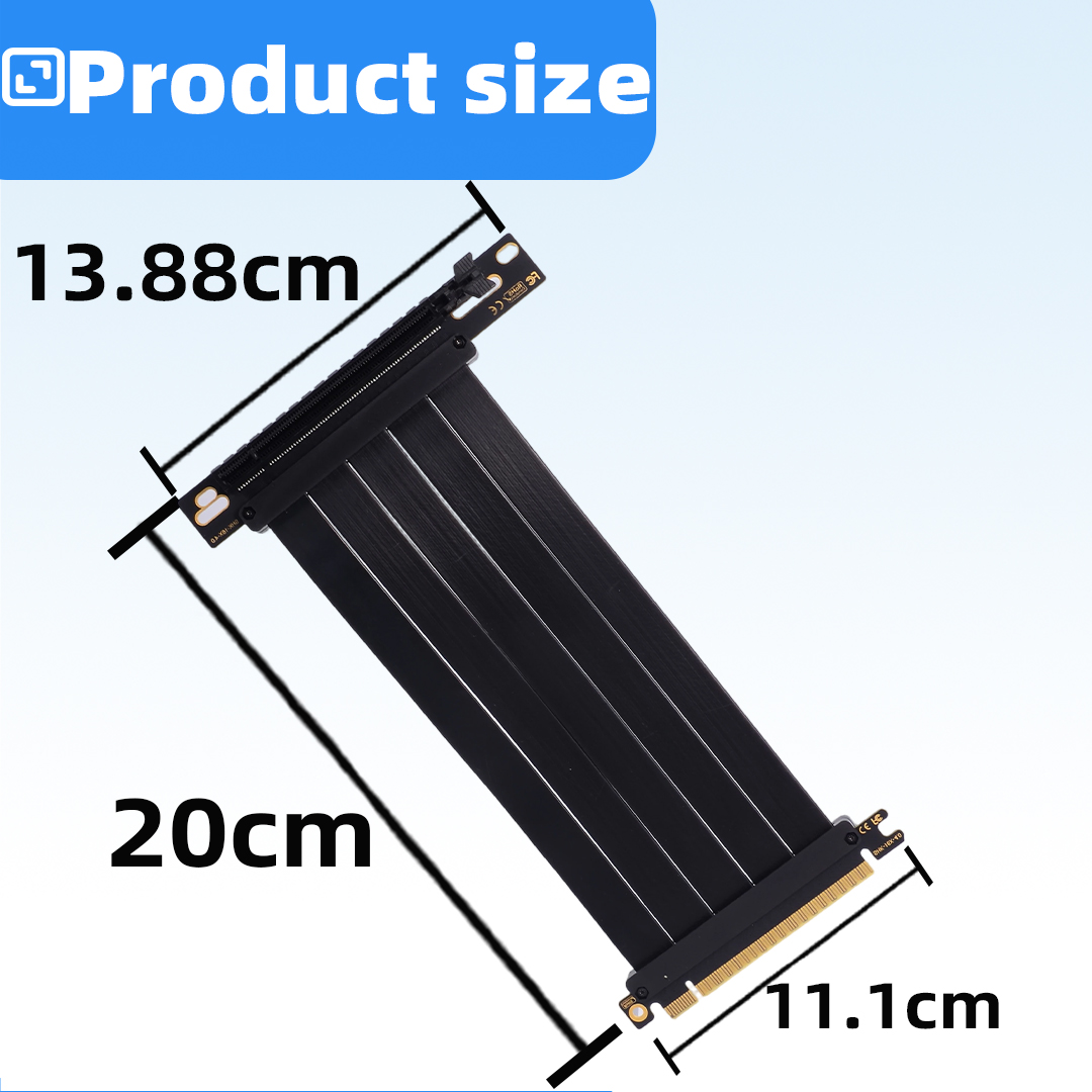 PCIE 4.0 X16 Grafik Kartı Uzat - Pcie 4.0 X16 Riser Cable 90 Degree incelemesi ve fiyatı