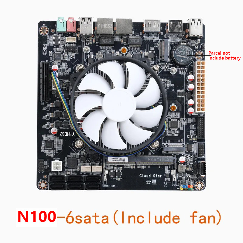 Intel N100 Mini-ITX Anakart Çi - Nas Motherboard N100 6 Sata incelemesi ve fiyatı