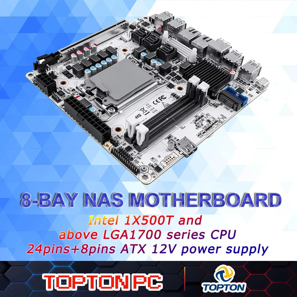 8-Bay NAS Mini ITX Anakart(LGA - Lga 1700 Ddr5 Itx Motherboard incelemesi ve fiyatı