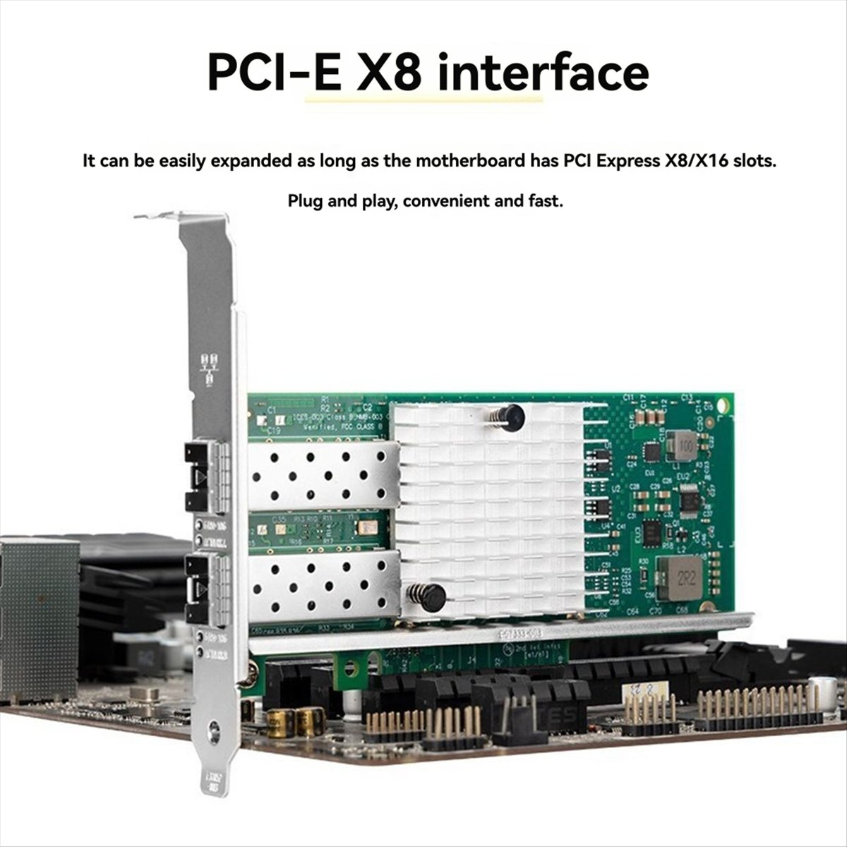 Stable- X520-DA1 10Gb SFP+ Çif - 10Gb Sfp+ Pcie Network Card Dual Port incelemesi ve fiyatı