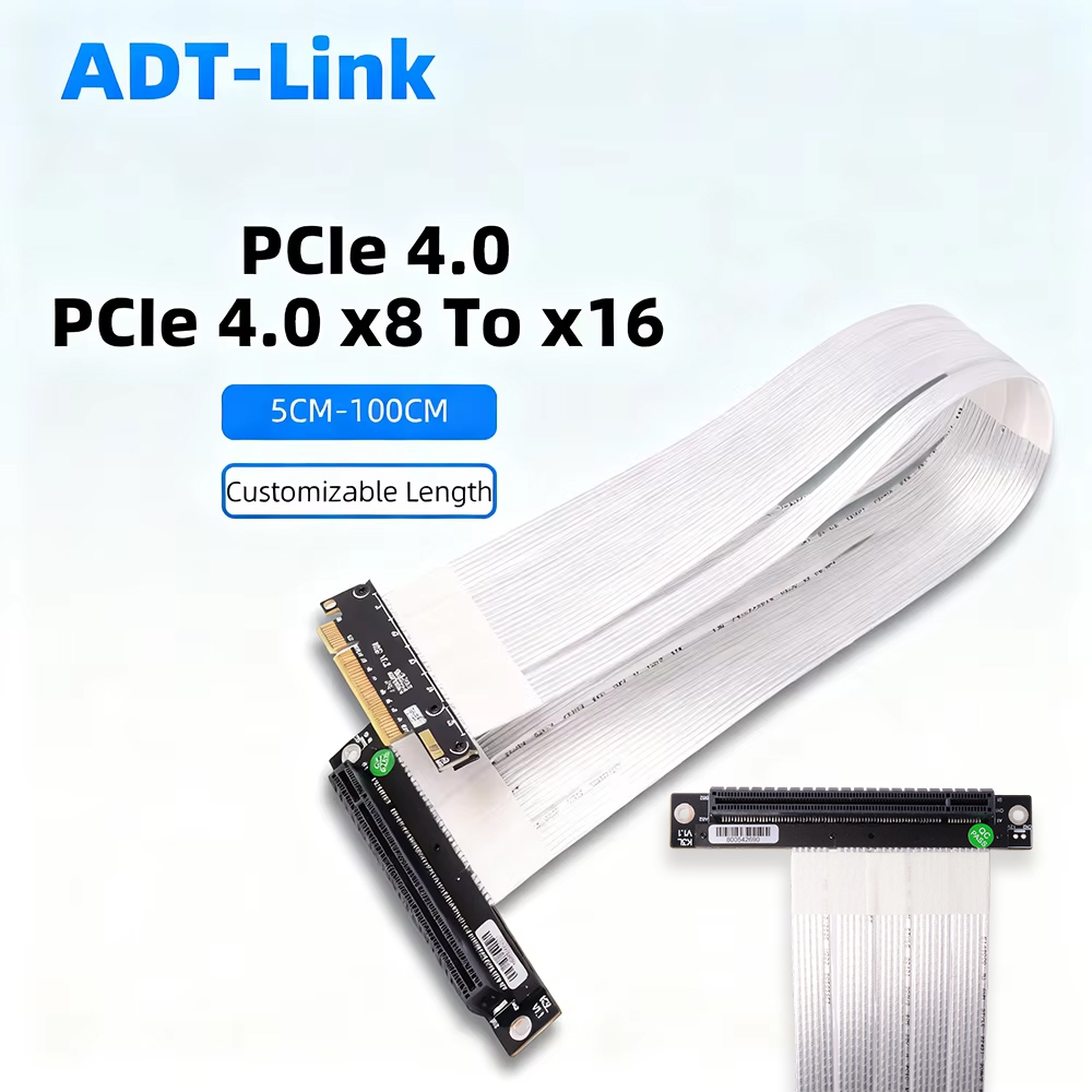 ADT-Link PCIE 4.0 3.0 X8 - X16 - Pcie 4.0 X16 Riser Cable 90 Degree incelemesi ve fiyatı